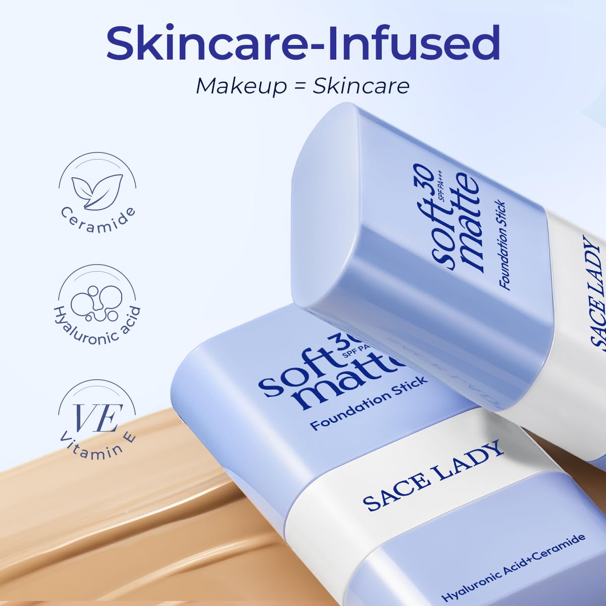 SACE LADY ceramide hyaluronic acid and vitamin E nourish the skin