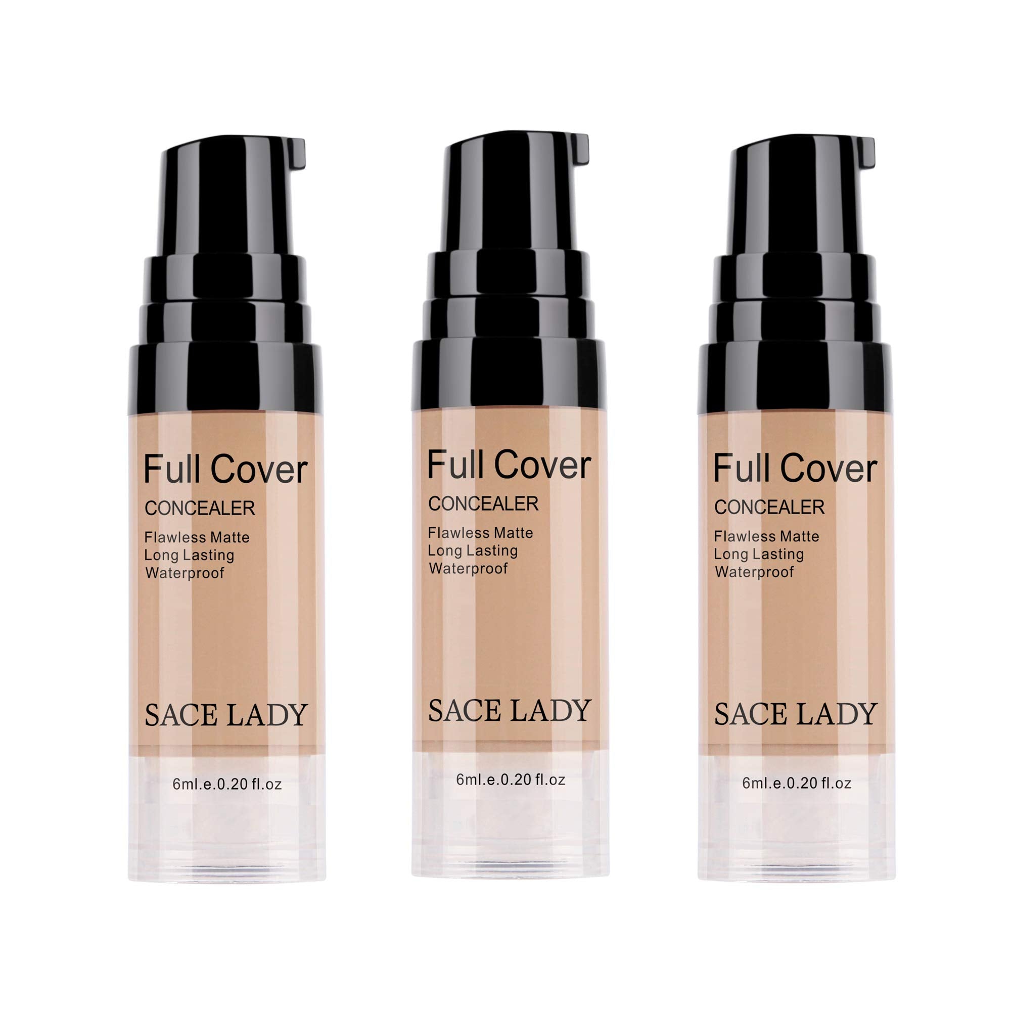 SACE LADY Correcteur liquide Pro, couverture complète pour un teint uniforme.