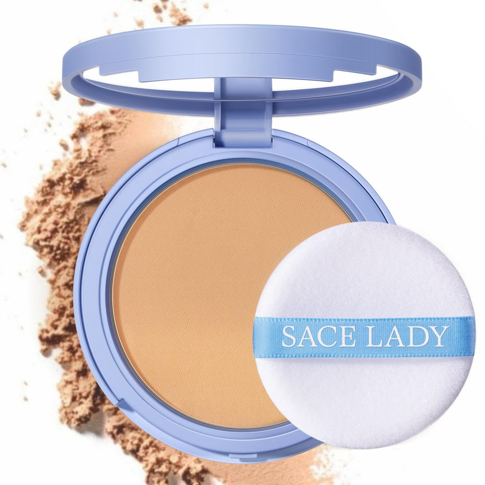 SACE LADY face powder waterproof compact for all-day matte wear.