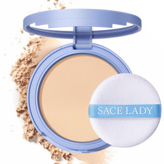 SACE LADY waterproof compact face powder delivering a flawless matte look all day