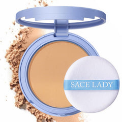 SACE LADY face powder waterproof compact for all-day matte wear.
