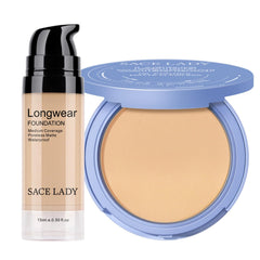 Fond de teint liquide SACE LADY, couvrance naturelle et durable pour peau équilibrée.