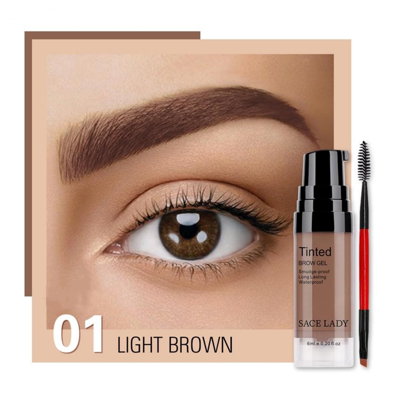 Gel sourcils 24h imperméable pour sourcils qui restent en place toute la journée.