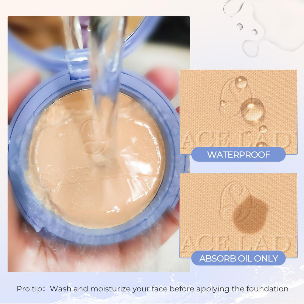 SACE LADY pore-blur powder softens fine lines for a refined look