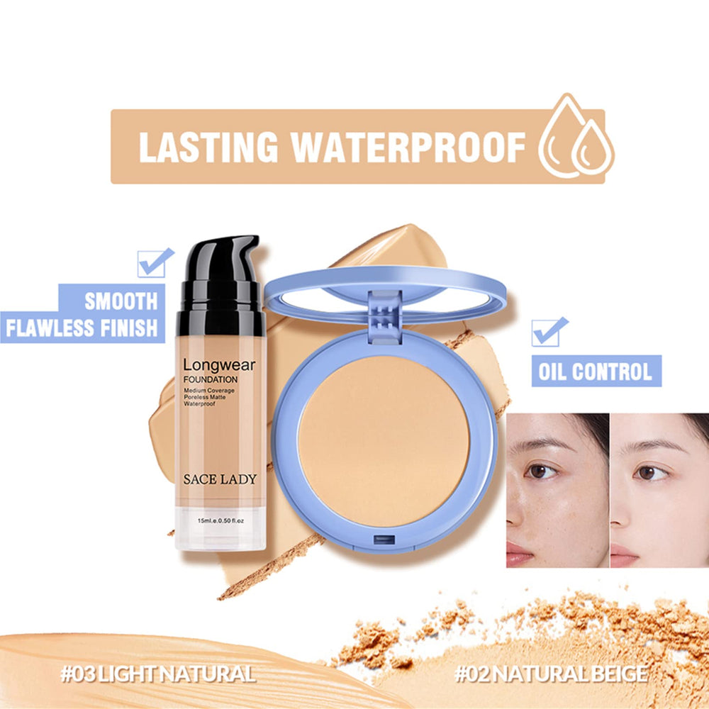 Poudre pressée SACE LADY, contrôle des brillance et fini mat impeccable.