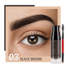 Teinte Noir-Brun durable et naturelle sur les sourcils