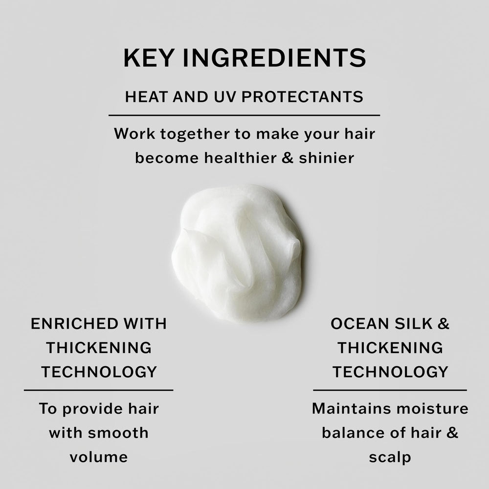 SACHAJUAN Conditionneur Protection chaleur et UV – cheveux protégés lors du coiffage.