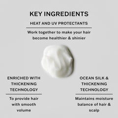 SACHAJUAN Conditionneur Protection chaleur et UV – cheveux protégés lors du coiffage.