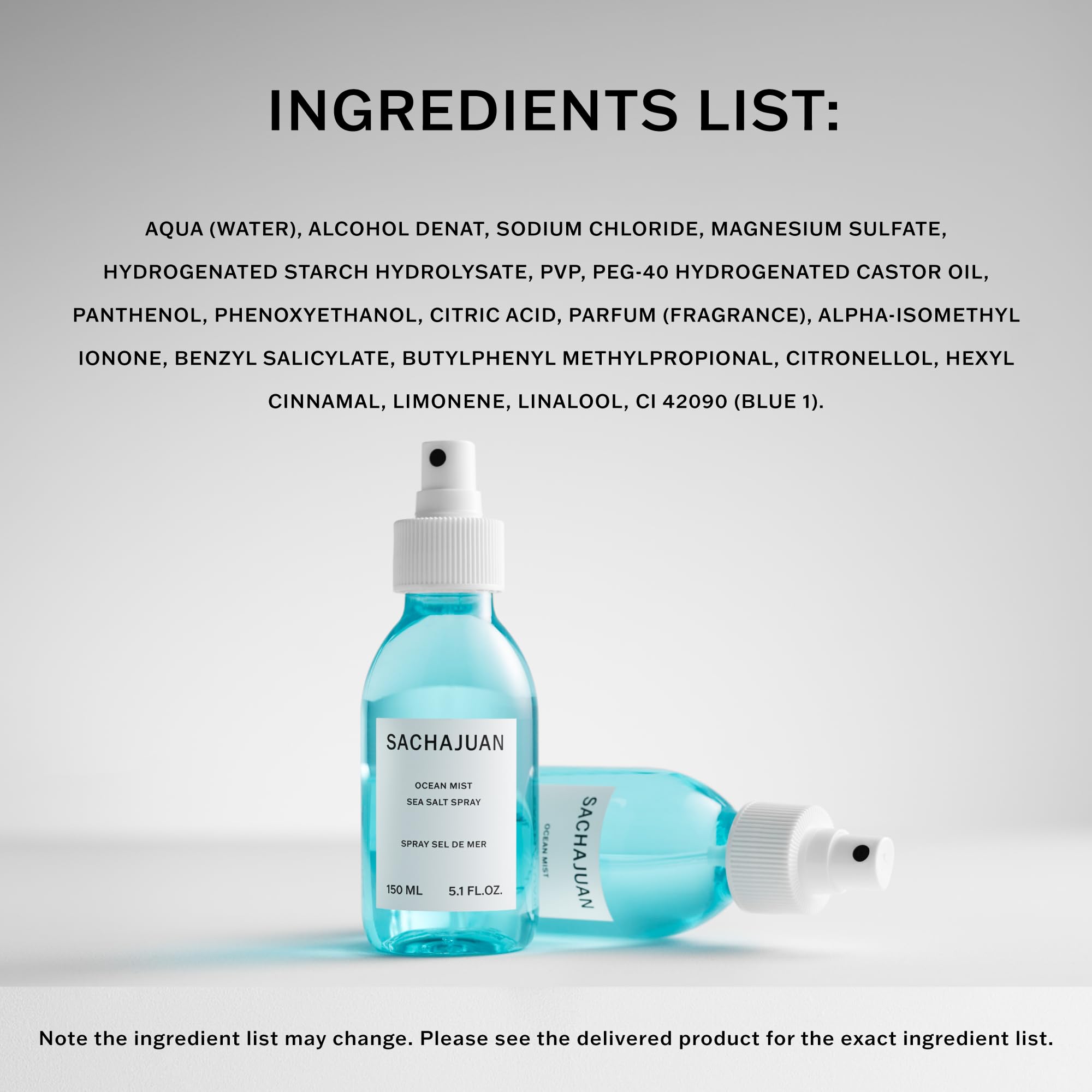 SACHAJUAN Ocean Mist, emballage compact idéal pour le voyage.