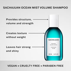 Mousse légère du SACHAJUAN Ocean Mist Volume Shampoing prête au lavage.
