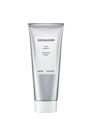 SACHAJUAN Silver Shampoo – bouteille argentee qui neutralise les reflets jaunes lors du coiffage