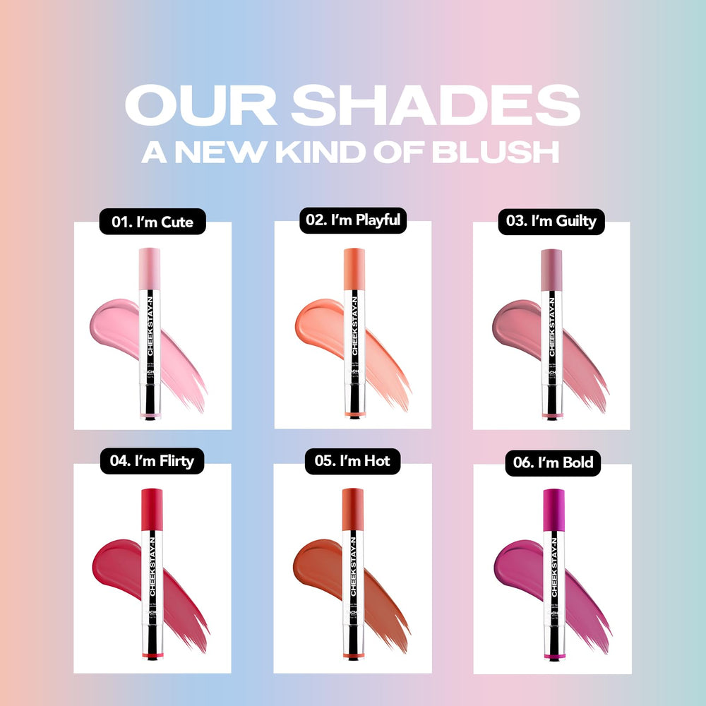 Emballage pratique et portable du Sacheu Cheek Stay-N Liquid Blush pour voyage.