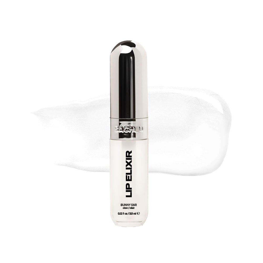 Sacheu Lip Elixir avec applicateur oreille de lapin pour une application précise.