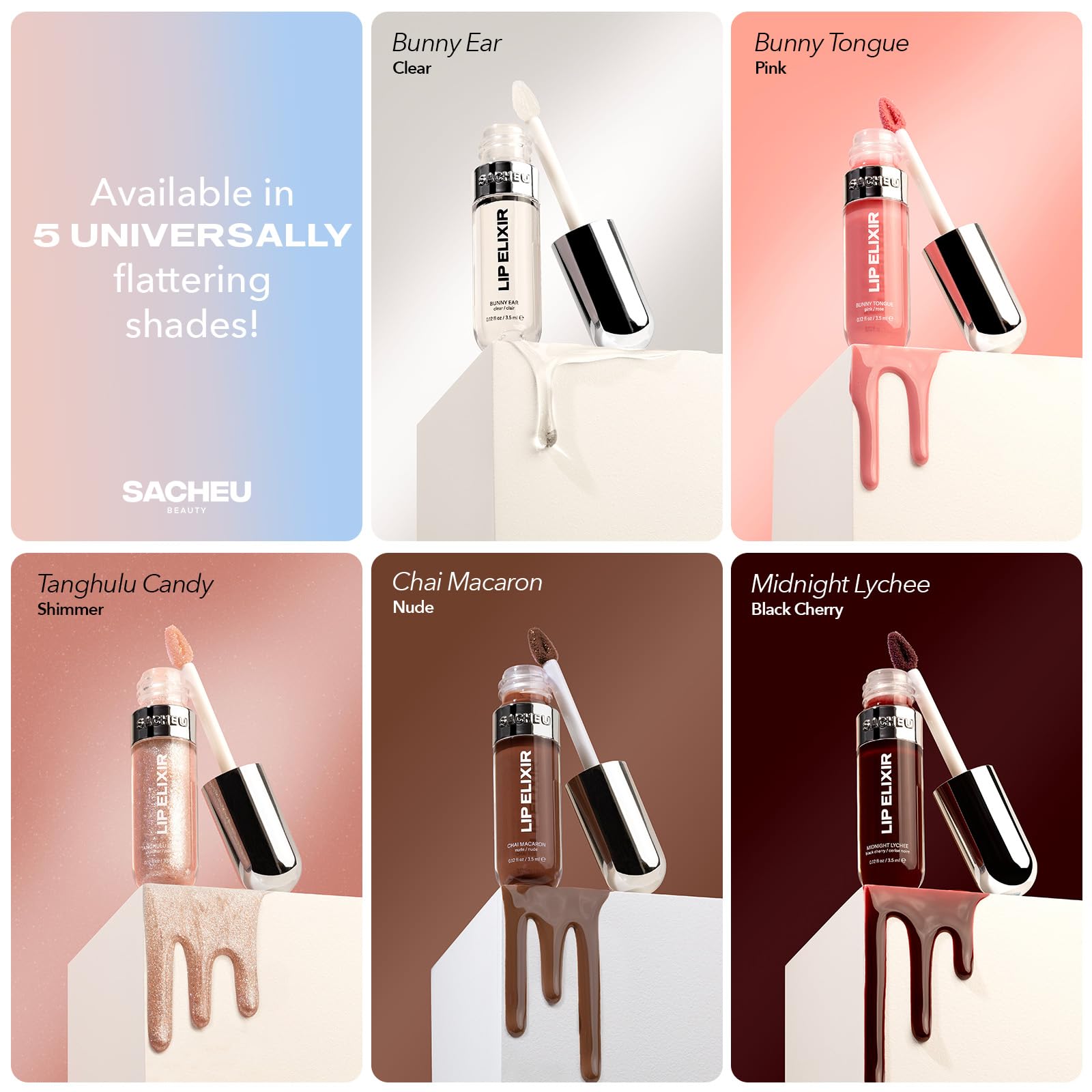 Sacheu Lip Elixir: toucher doux et brillance légère après application.