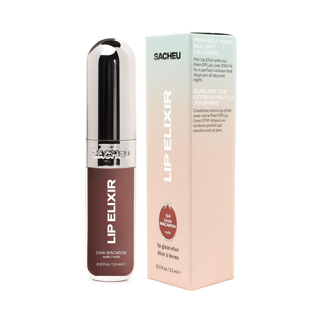 Sacheu Lip Elixir: parfum chai macaron, expérience agréable.