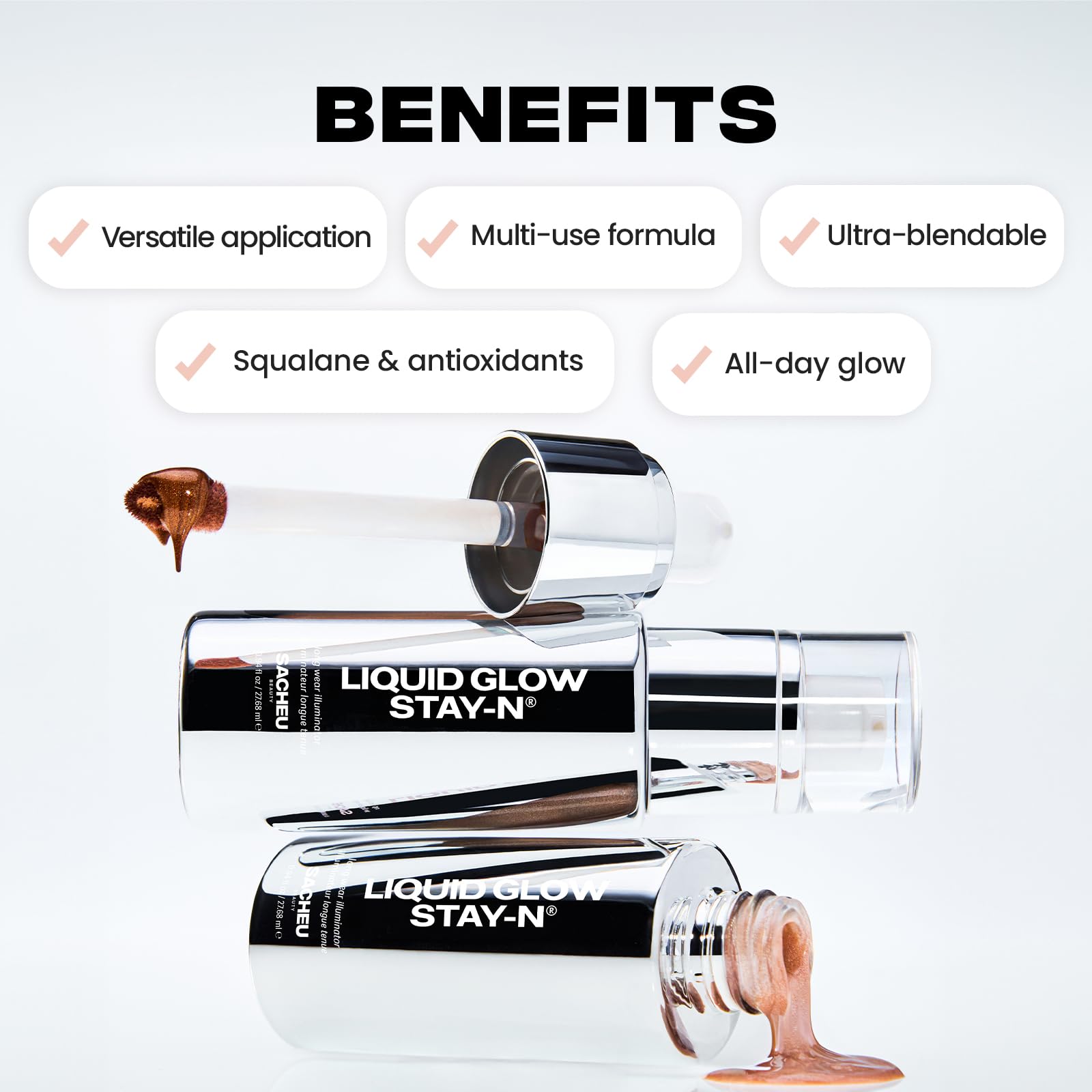 Sacheu Liquid Glow Stay-N lumière du jour pour peau lumineuse