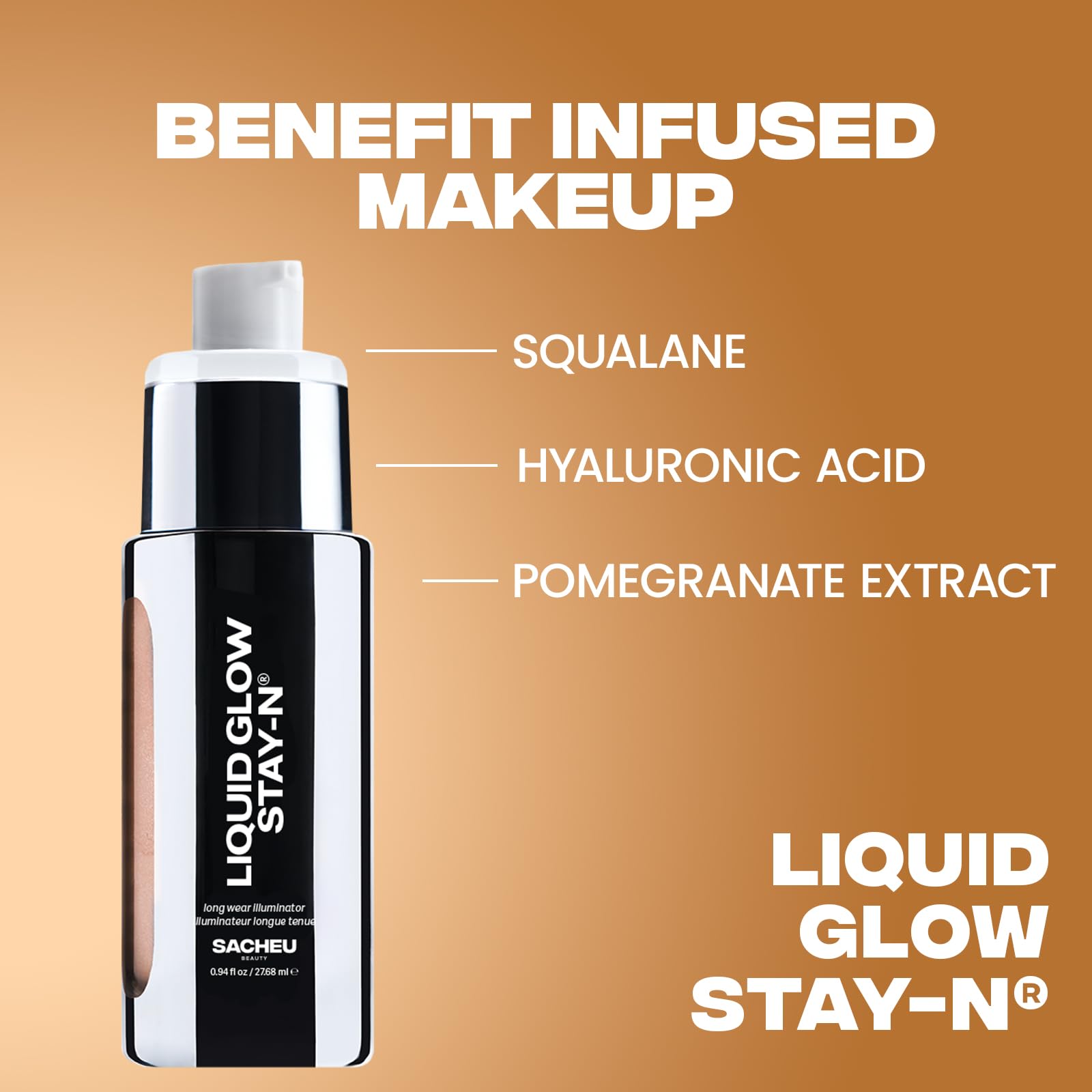 Sacheu Liquid Glow sur les pommettes offre brillance durable et naturelle.