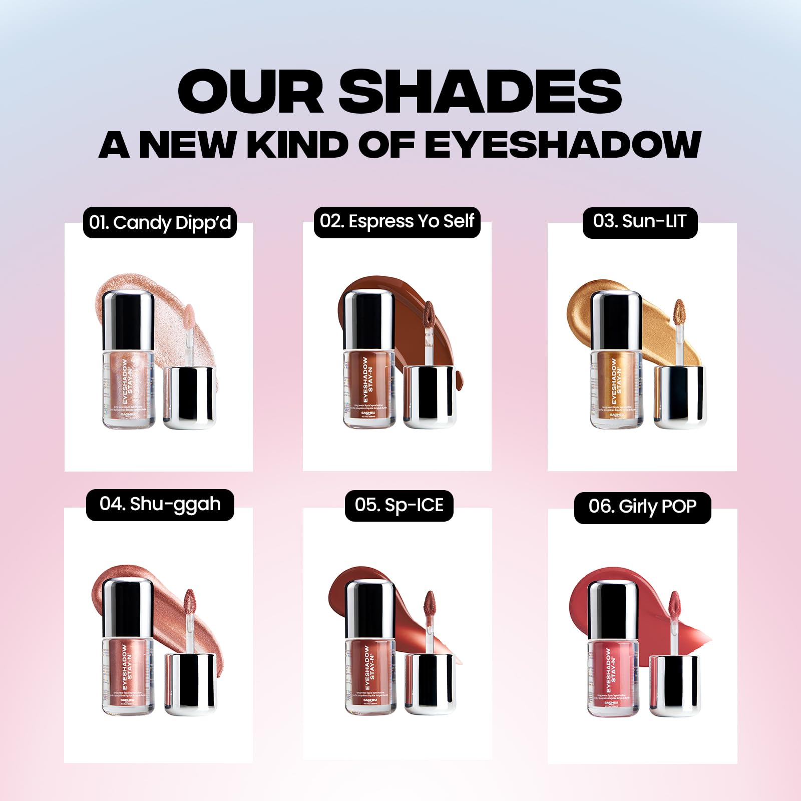 Sacheu STAY-N ombre liquide, mélangez les teintes pour une couleur sur mesure.