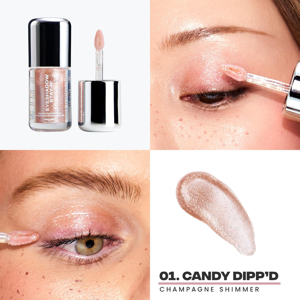 Sacheu STAY-N ombre liquide, pigmentation intense pour un regard vibrant et durable.