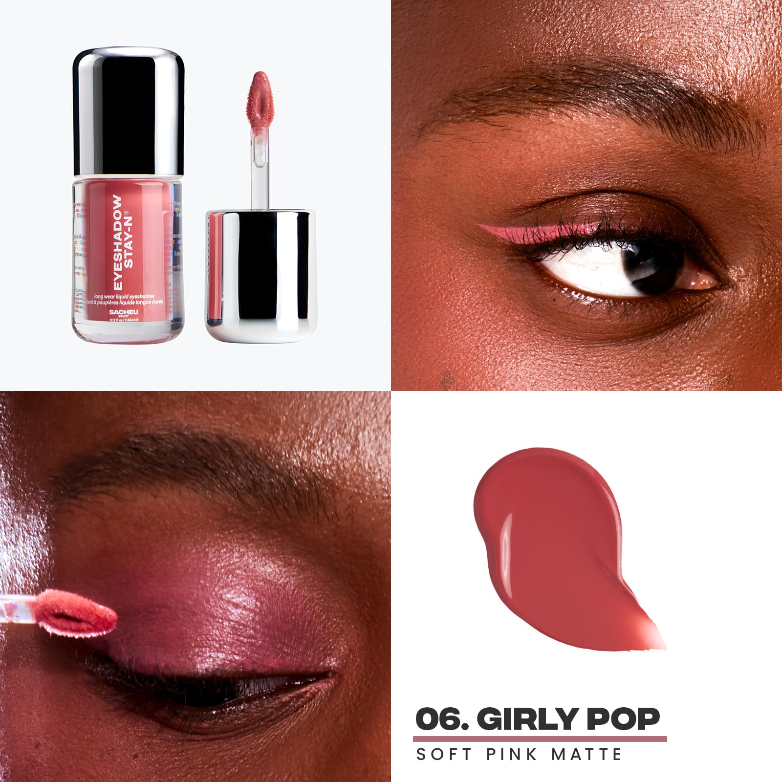 Sacheu Stay-N Ombre Liquide: fini matte intense pour une couleur qui dure.
