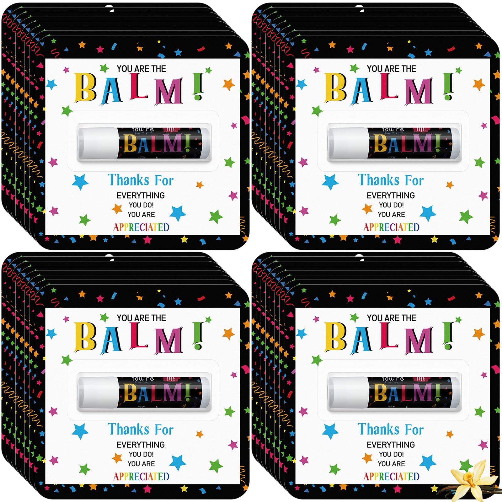 Sacubee baume levres ensemble 60 pack, cadeau pratique pour remercier les collaborateurs.