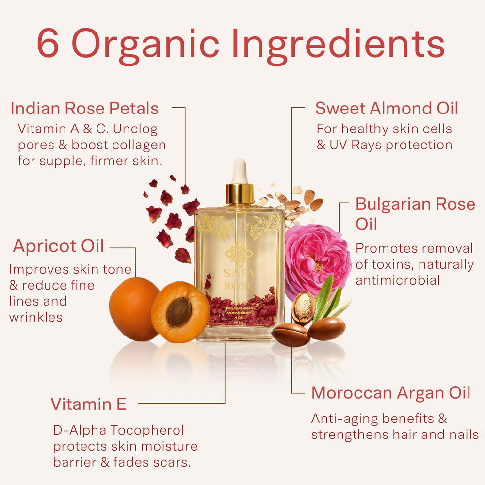 SAFA Rosé Oil — Ongles: nourrit les cuticules pour des ongles sains.