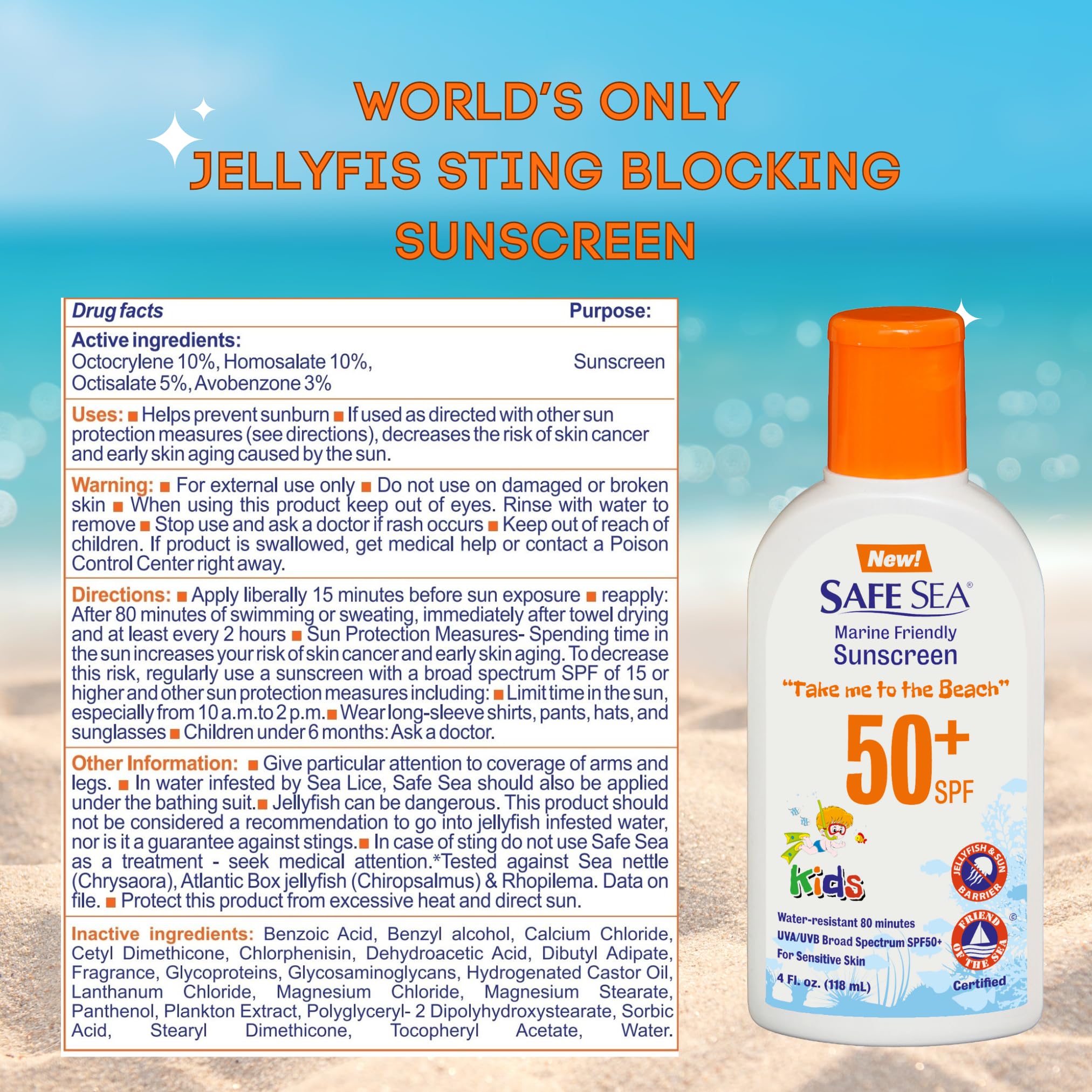 Safe Sea crème visage pour enfant, soin doux et efficace