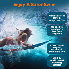 SAFE SEA écran solaire résiste à l'eau pour sessions plage