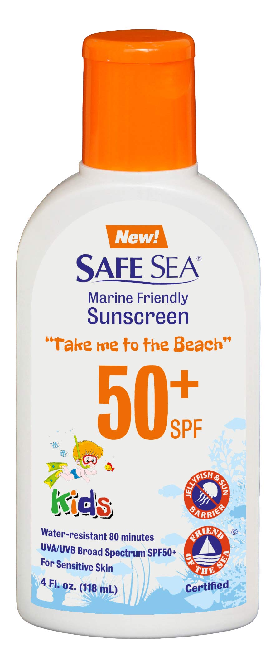 Safe Sea lotion SPF50 pour bébé, protection du corps et du visage