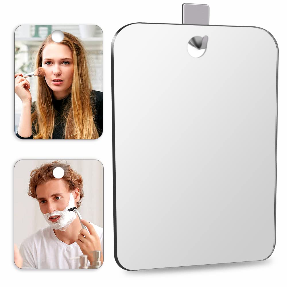 Miroir SAFEE MRROR incassable grand format pour douche et rasage.