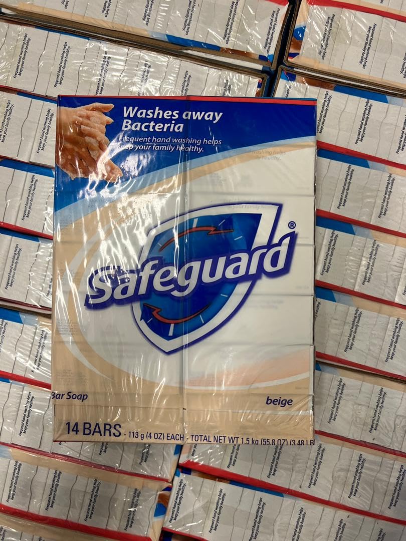 Routine quotidienne avec Safeguard savon beige