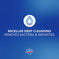 Safeguard: mousse micellaire riche pour un nettoyage rapide.