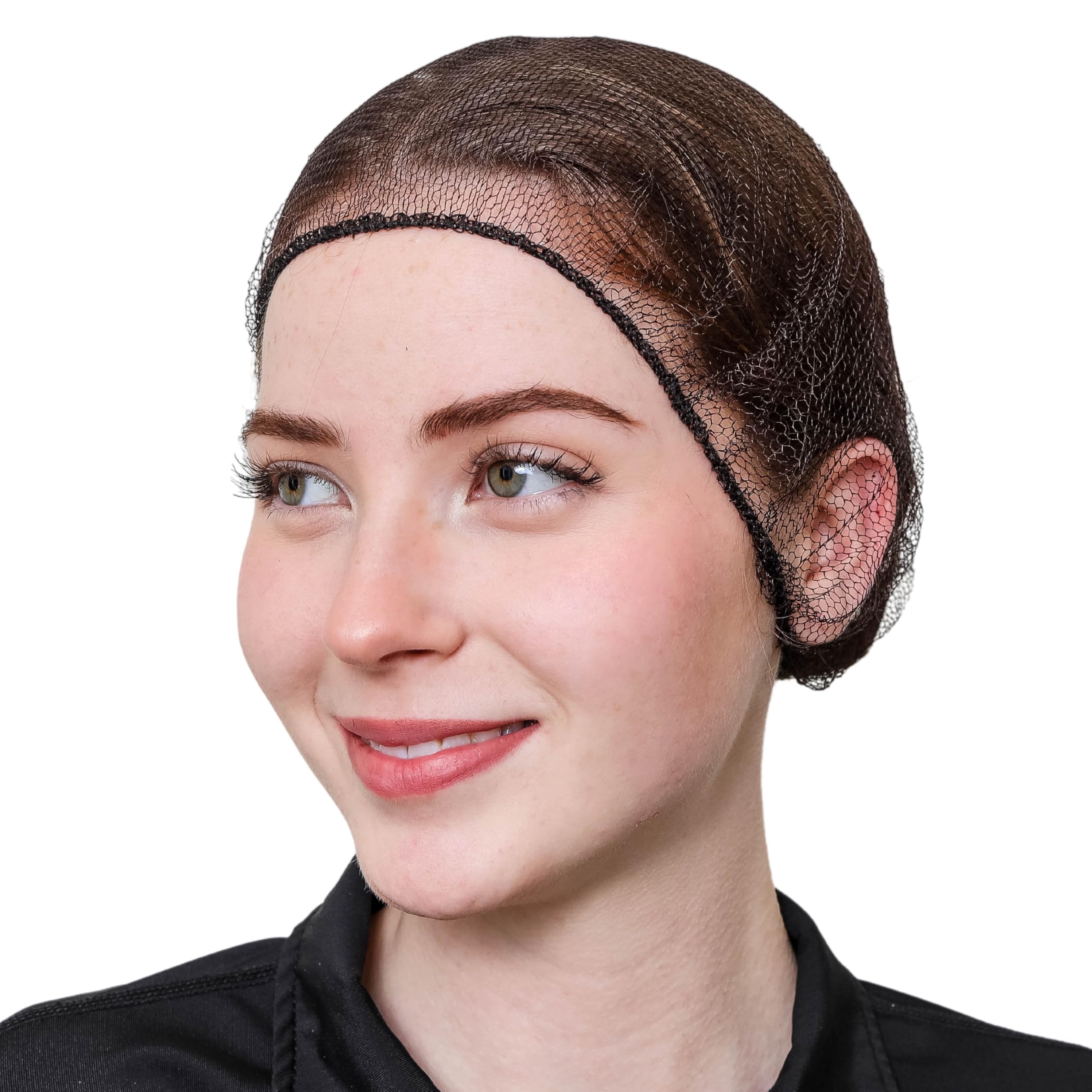 SAFEKO filet-cheveux marron 18 pouces, maillage nid-dabeille propreté et facilité.