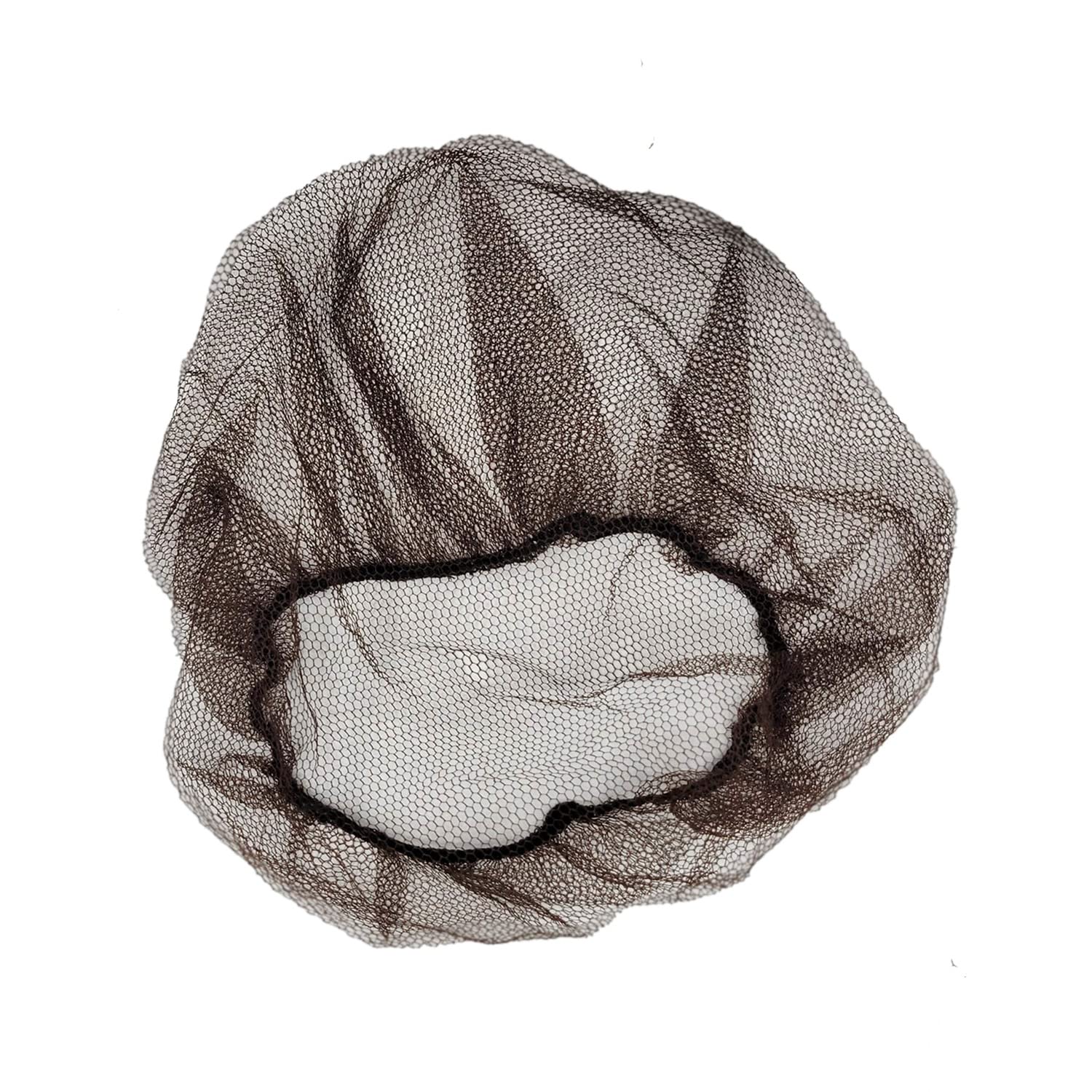 SAFEKO filet-cheveux nid-dabeille marron 18 pouces, facile à enfiler et ajustement sûr.