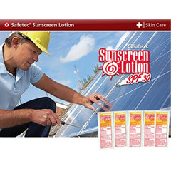 Safetec paquets solaires, emballage compact pour voyager et protéger la peau.