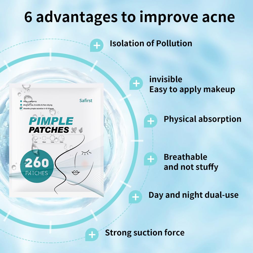 Patch Safirst 10mm: discrétion et absorption des impuretés.