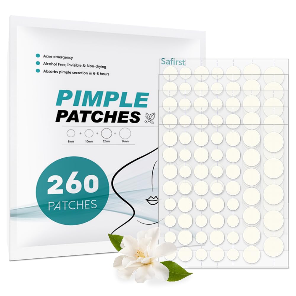 Patch hydrocolloïde Safirst 8mm appliqué et absorbe les sécrétions.