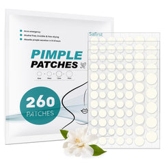 Patch hydrocolloïde Safirst 8mm appliqué et absorbe les sécrétions.