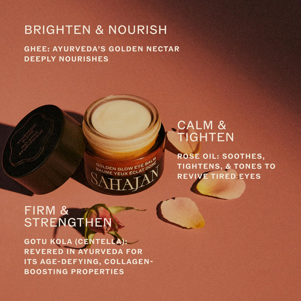 Sahajan texture balm huile yeux, hydratation riche pour le contour.