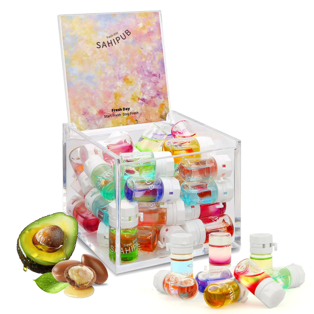 SAHIPUB Huile Parfum Cheveux: mini bouteilles pratiques pour nourrir les longueurs