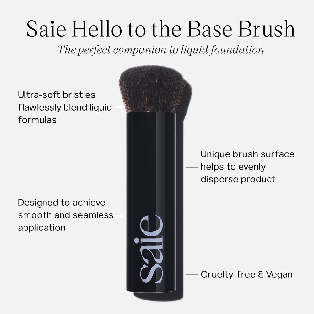 Saie brosse-base : poils synthétiques ultra-doux pour fini homogène