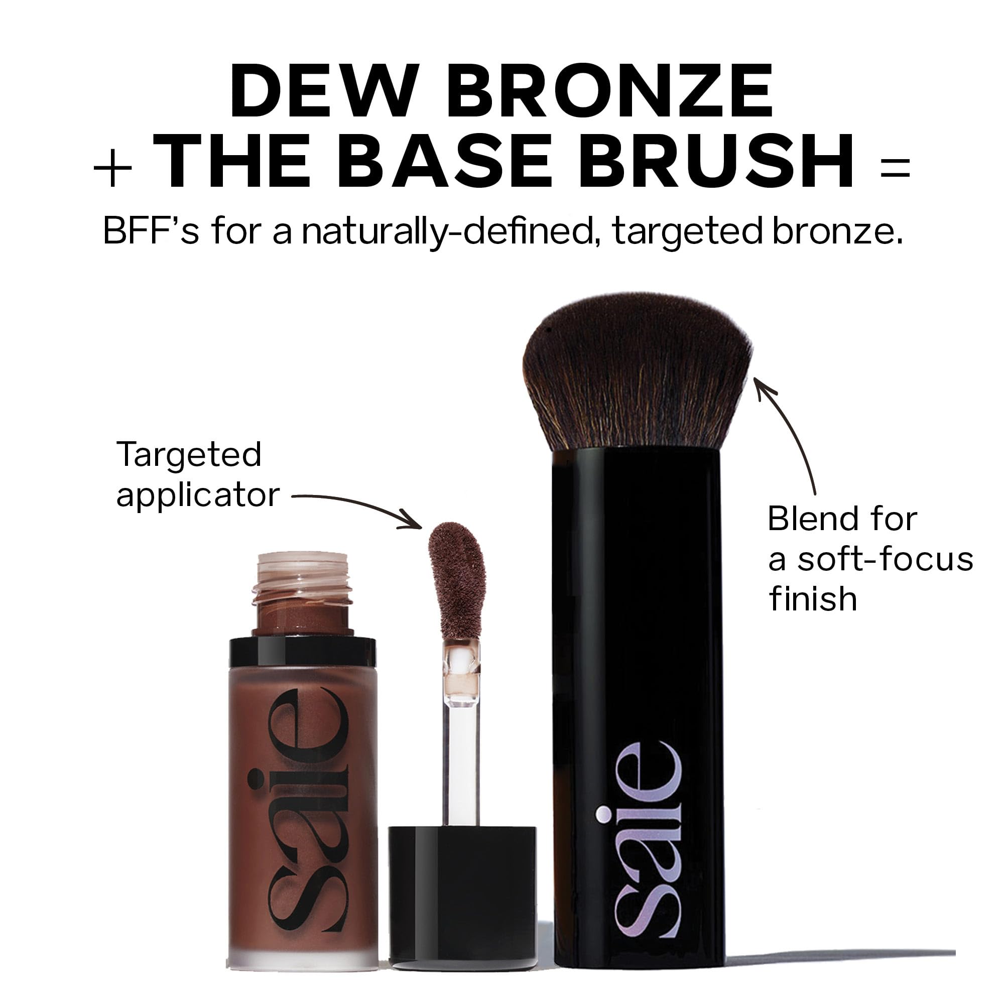 Saie Dew Bronze format compact 12 ml pour retouches discrètes en déplacement.