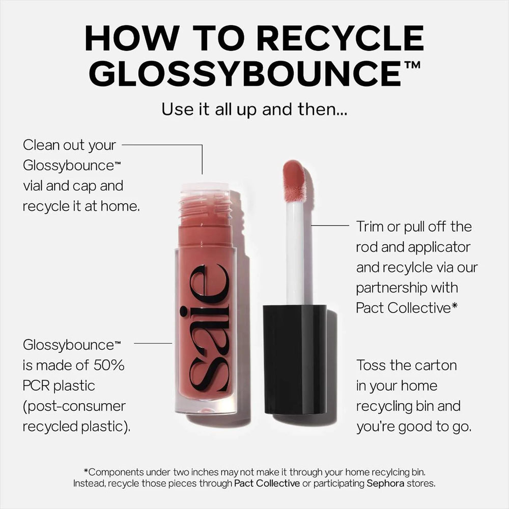 Saie Glossybounce ensemble cadeau, deux teintes polyvalentes pour un look glossy.