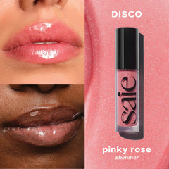 Saie Glossybounce – teinte subtile sur lèvres naturelles et brillantes