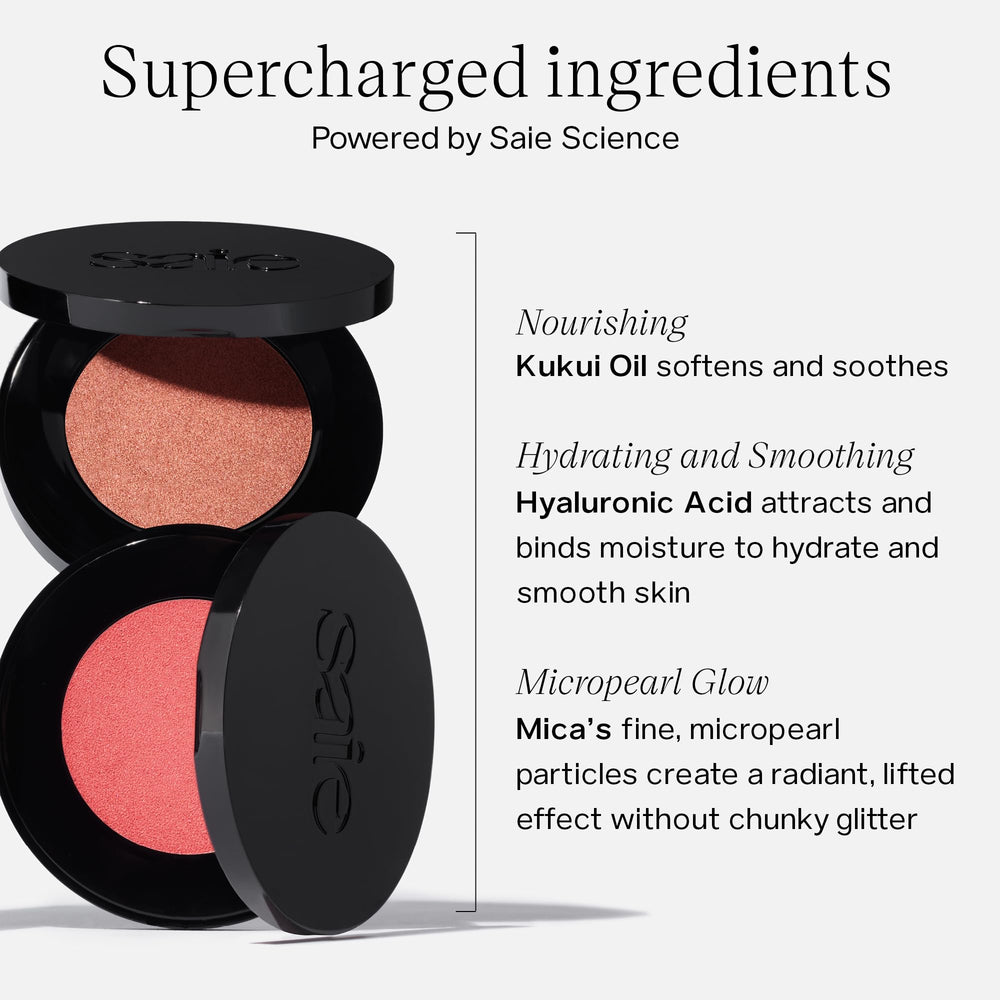 Saie Glow Sculpt Mauveglow sur les pommettes pour un relief durable
