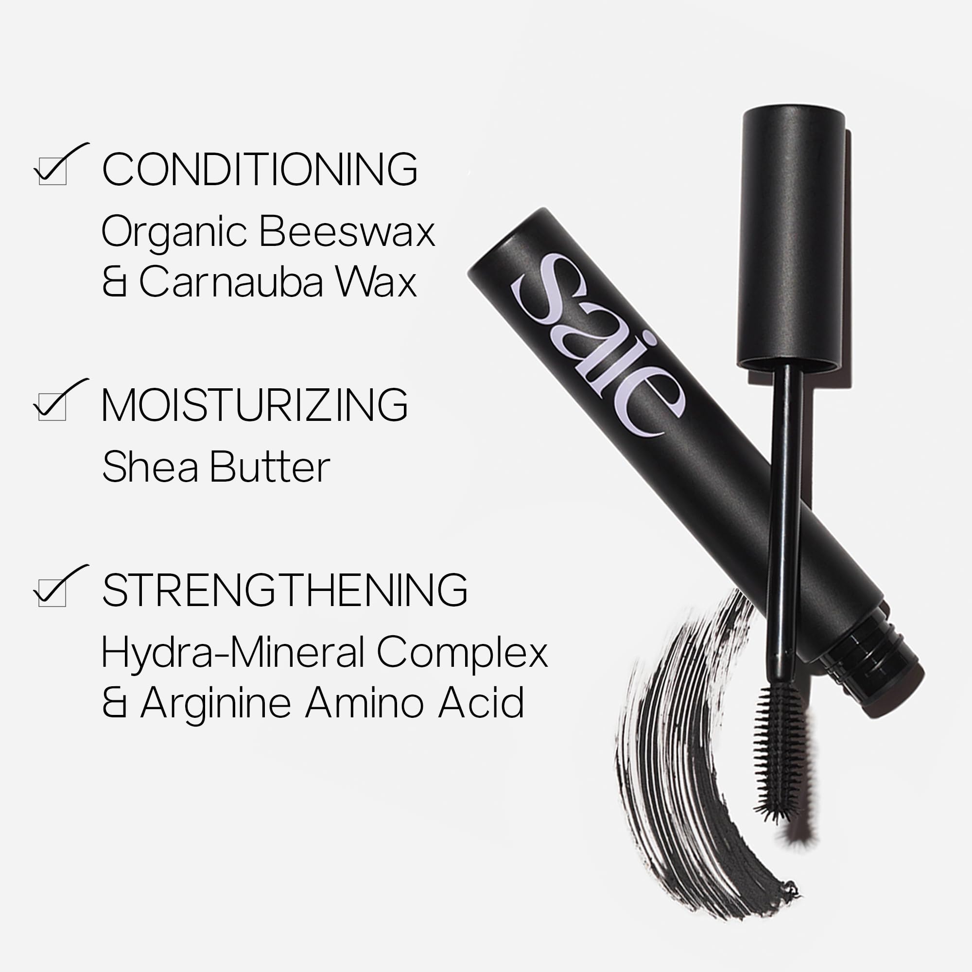 Saie Mascara 101: cils longs et volumisés grâce à la brosse ciblée
