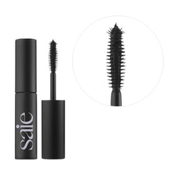 Saie Mini Mascara 101-pointe-brins-coins-exterieurs: prolonge les cils des coins.