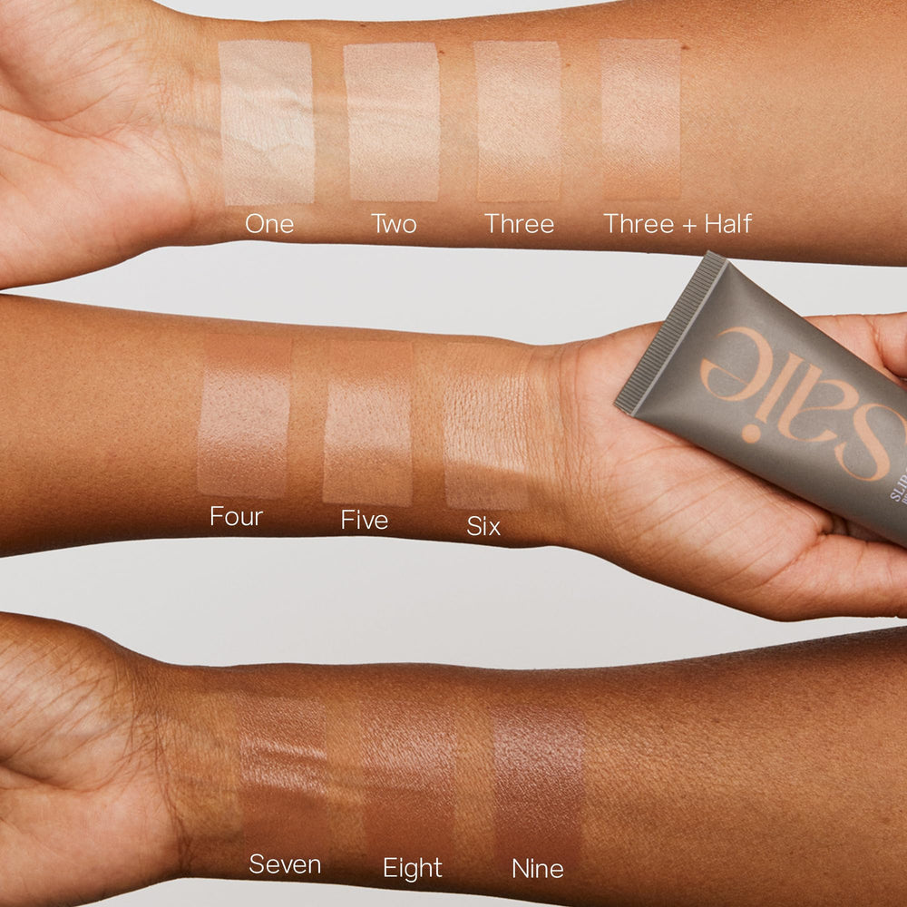 Saie Slip Tint: fini SaieGlow pour un éclat naturel sans effort.
