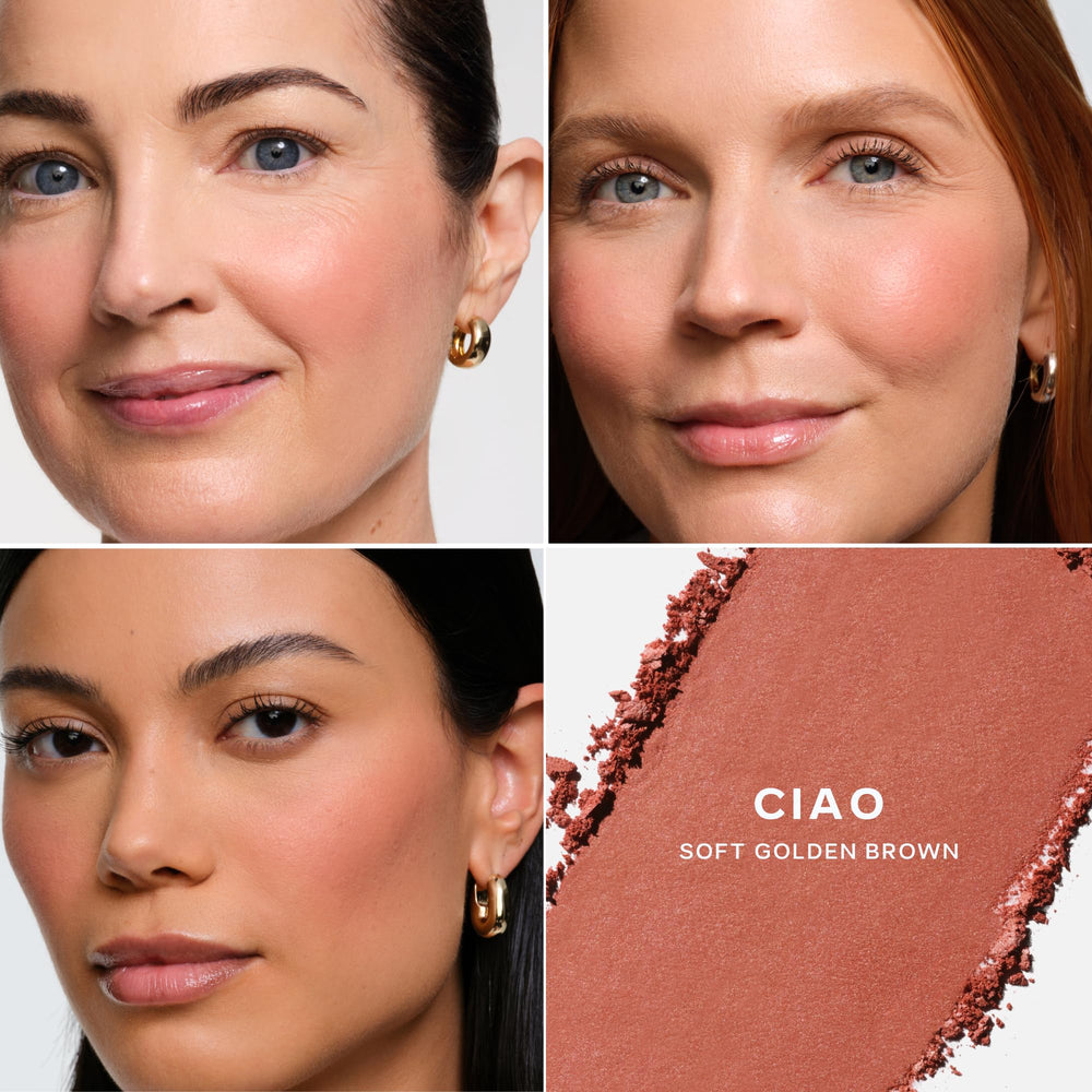 Formule sans talc Saie SuperSuede Blush pour peau sensible