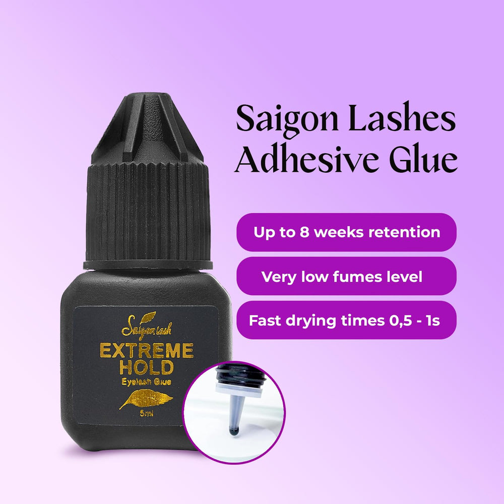 SAIGON LASH Extreme Hold: temps de séchage rapide pour un travail efficace.